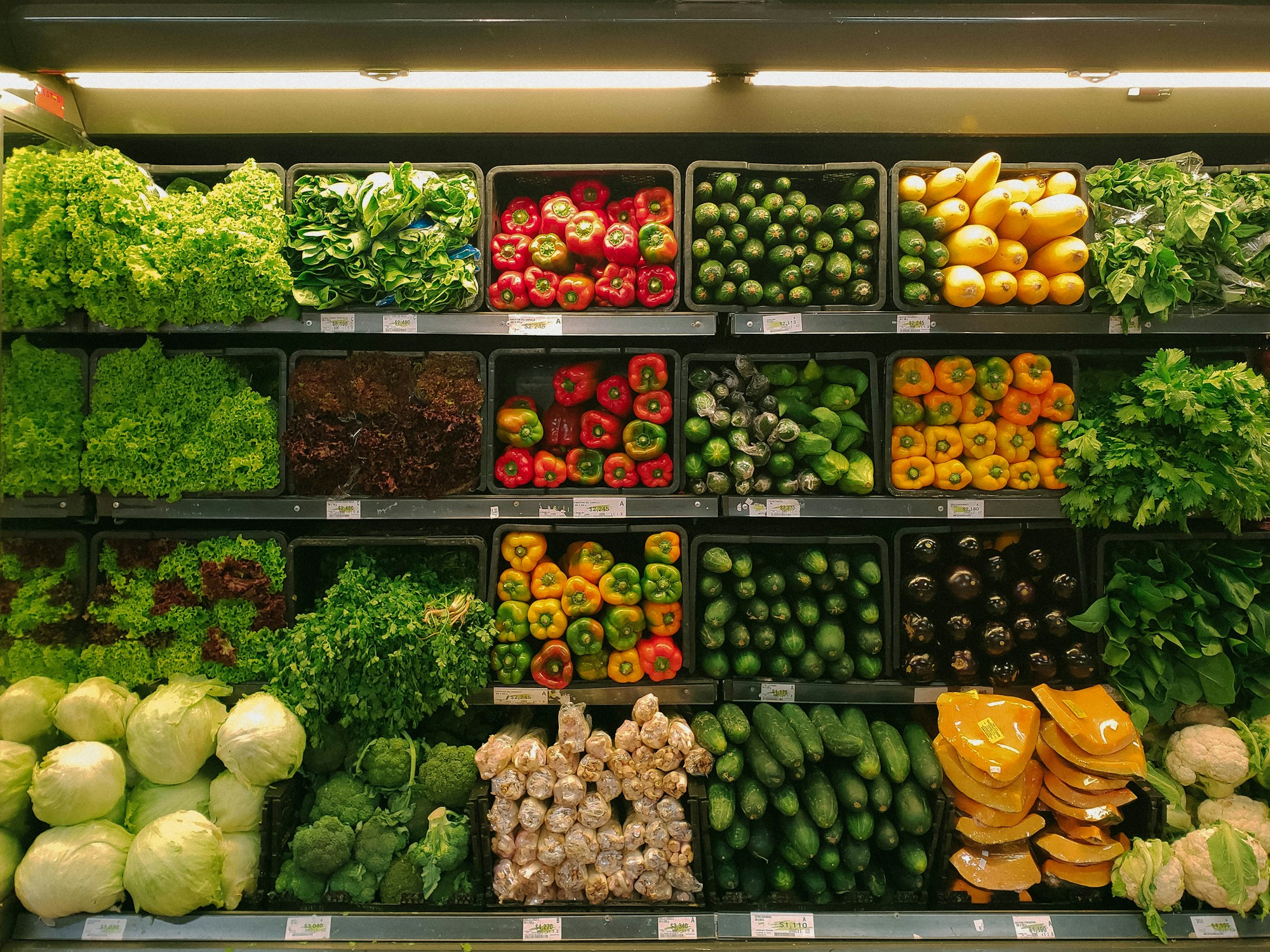 An abundant display of fresh produce